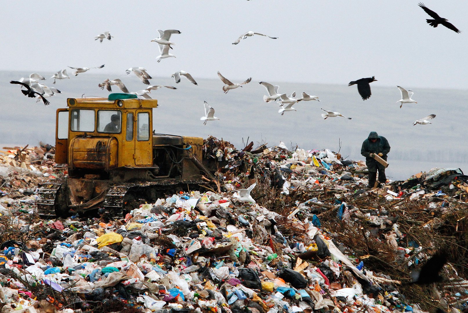 Загрязнение мусором окружающей