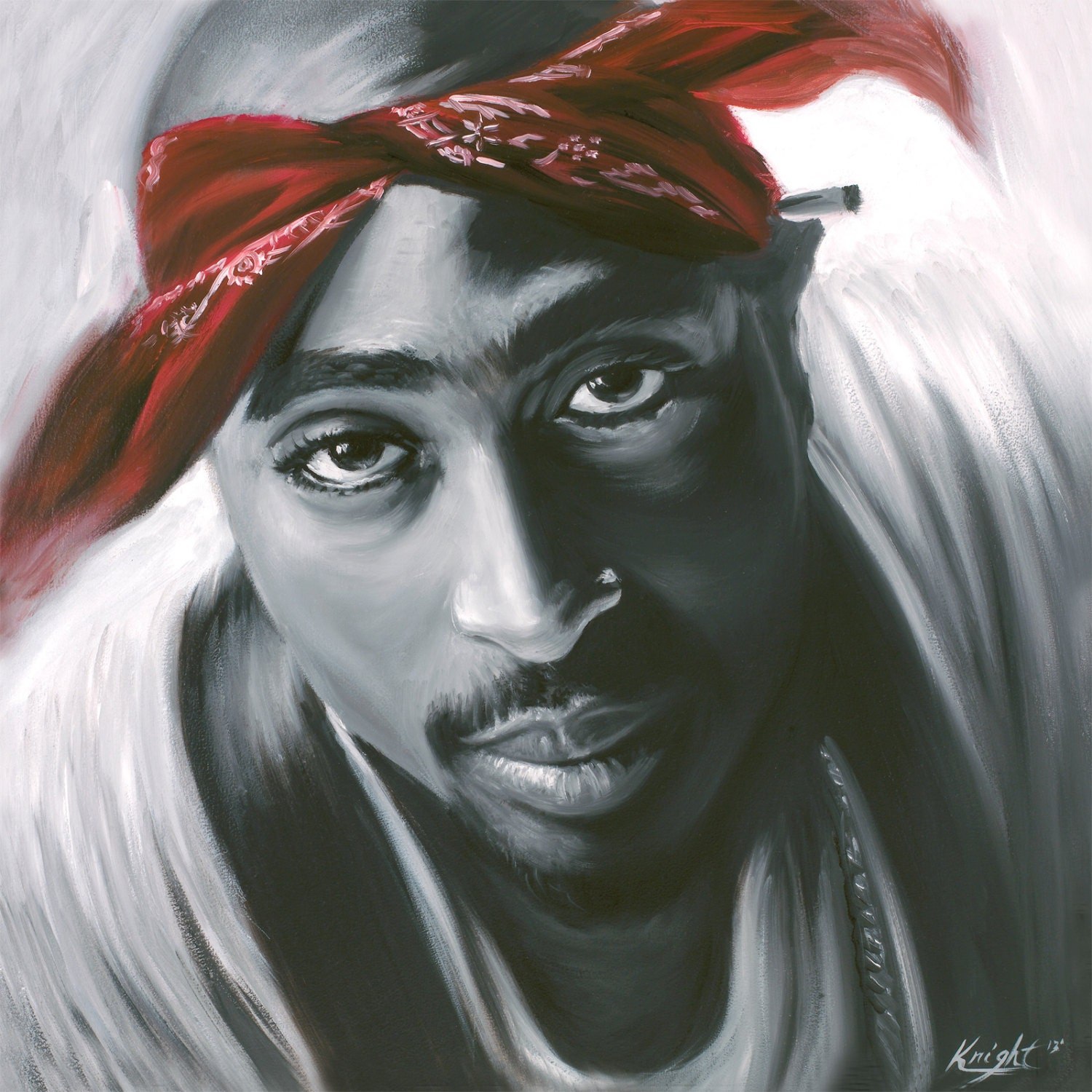 2 pac. Тупак Шакур арт. Тупак Шакур картина. Тупак Шакур Король. Тупак в бандане.