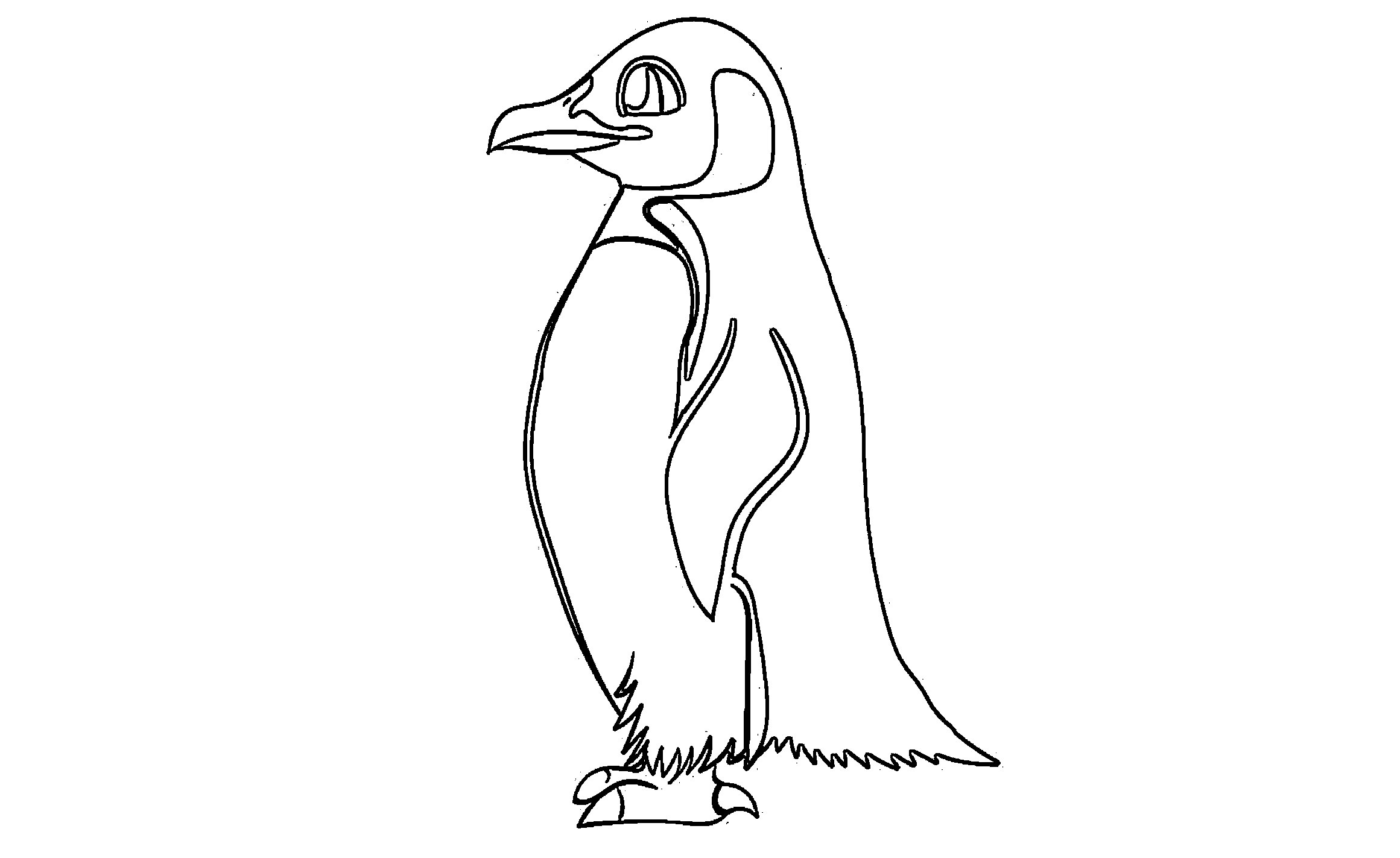 Раскраски пингвины сложные