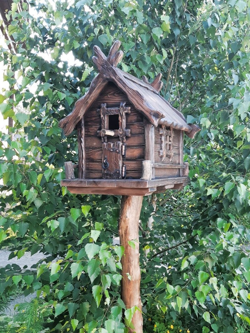 Скворечник с кормушкой