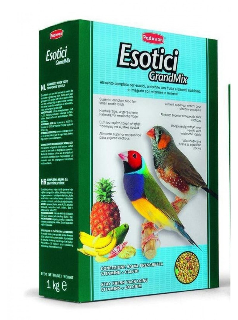 Padovan 400гр корм основной для экзотических птиц Grandmix esotici
