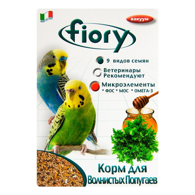 FIORY корм для волнистых попугаев pappagallini 400 г