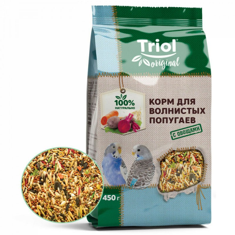 Корм для волнистых попугаев Триол