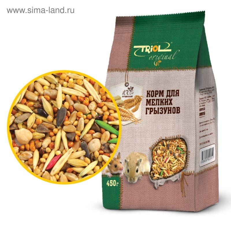 Корм для мелких грызунов Triol 450 г