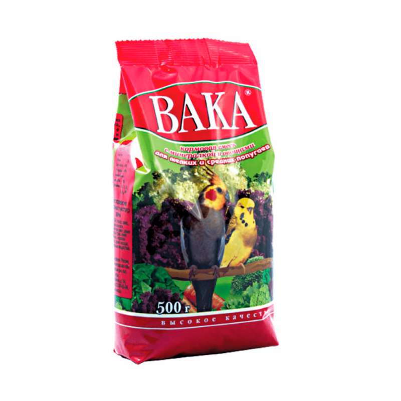 Вака д/попугаев корм 500 гр