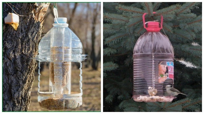 Кормушки из пласт бутылок