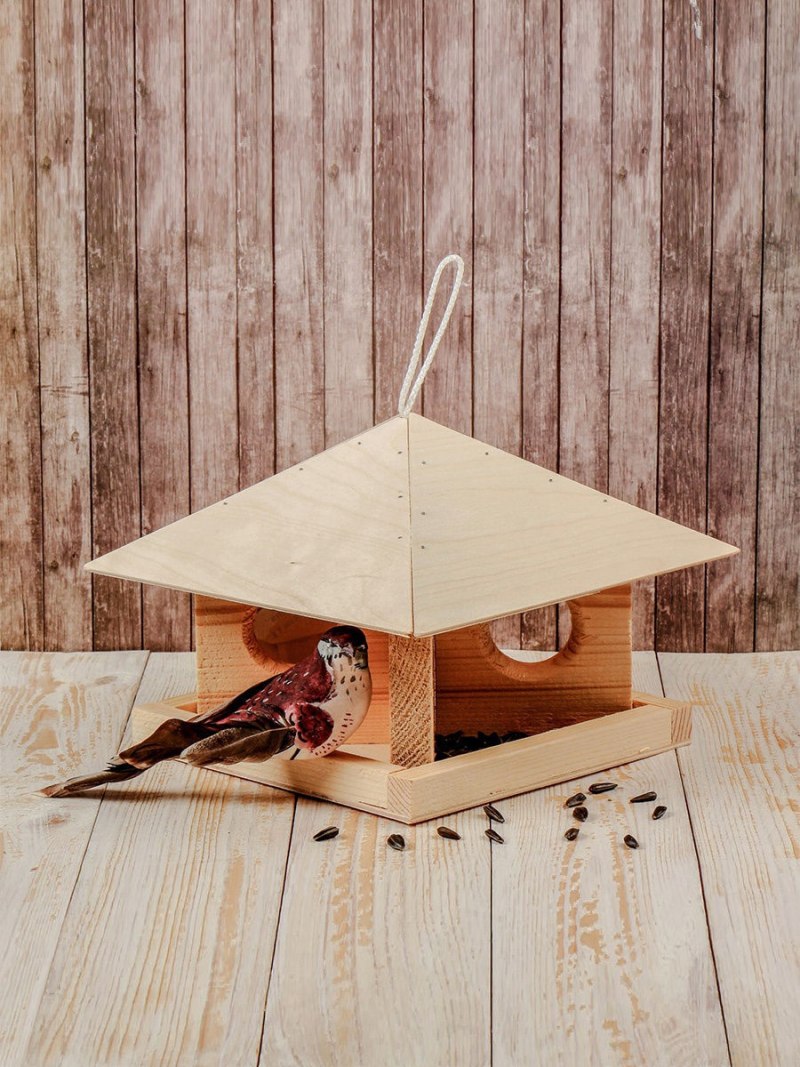 Кормушка для птиц Blumen haus "кафе", 18 х 18 х 23 см