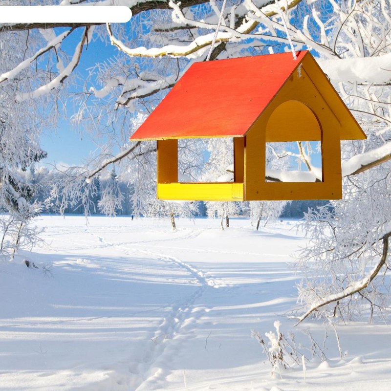 Кормушка для птиц "Теремок" 20*22*18см 1376879