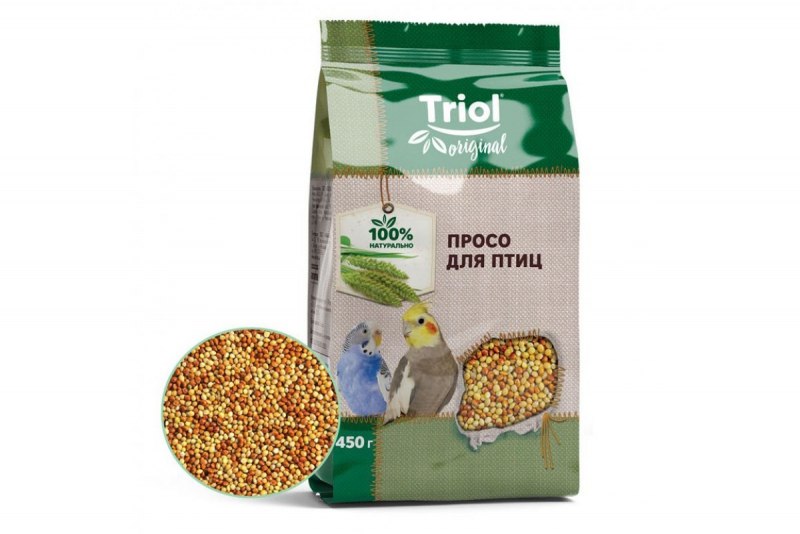 Корм Triol Original просо для птиц, 450г