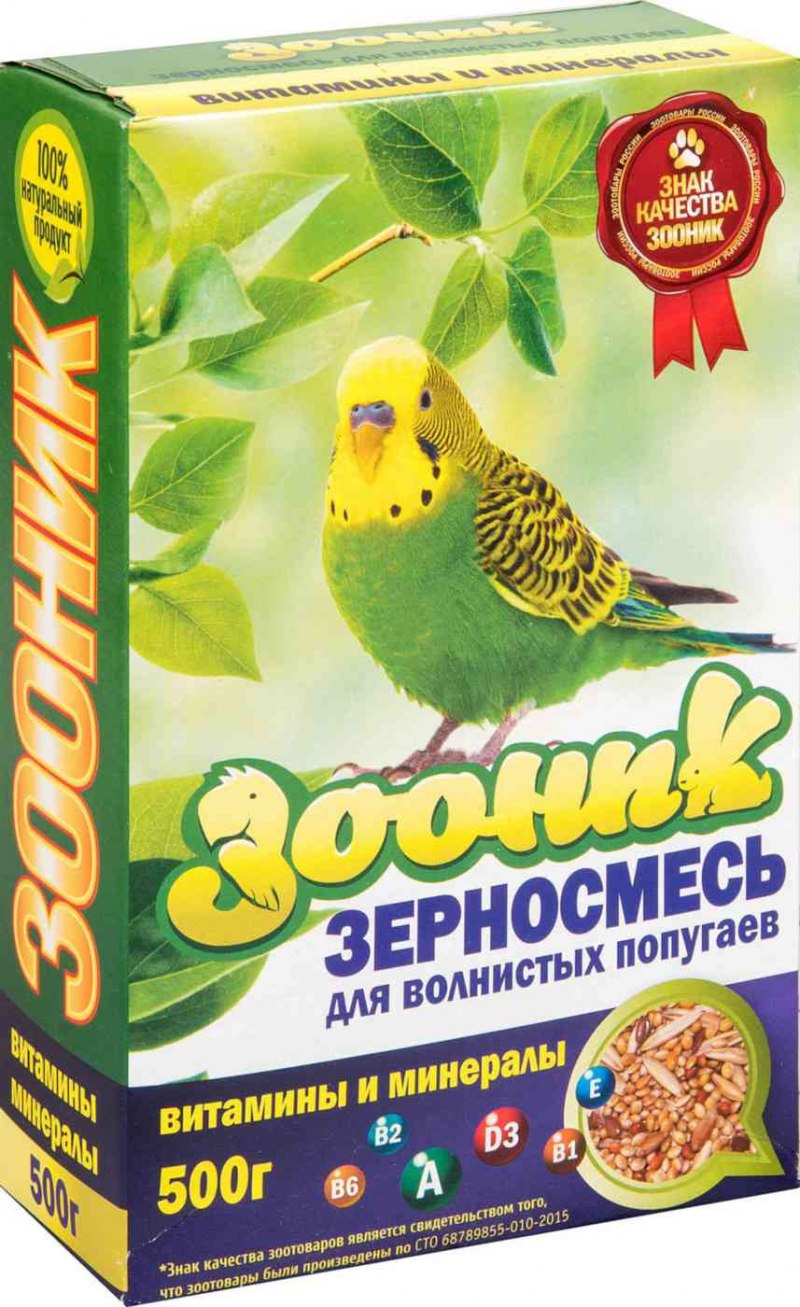 Зооник корм для попугаев