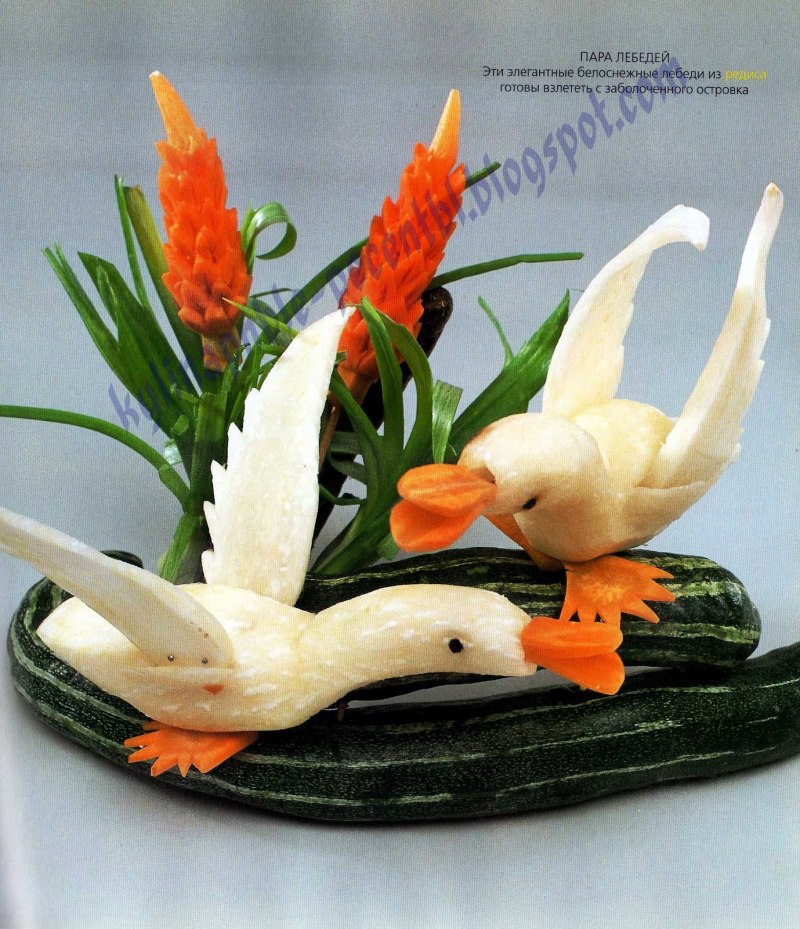 Морская композиция из овощей