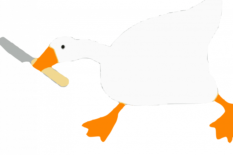 Гусь с ножом untitled Goose