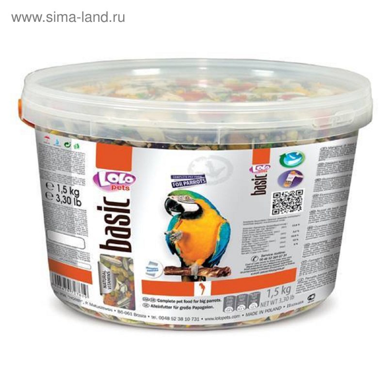 Корм для попугаев Lolo Pets Basic