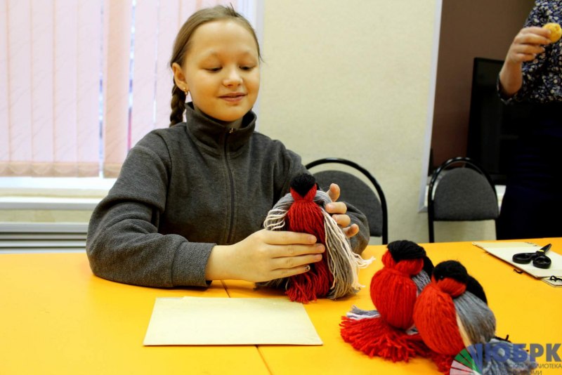 Воробушки из ниток