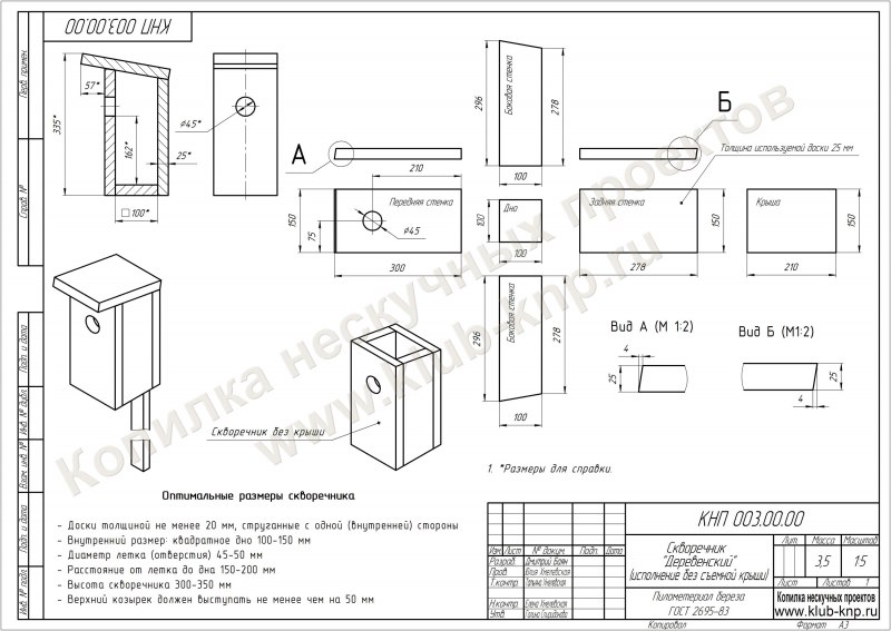 Hp019 скворечник Пелси