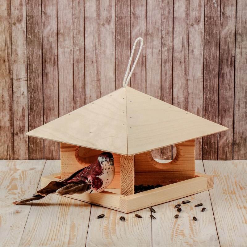 Кормушка для птиц Blumen haus "кафе", 18 х 18 х 23 см