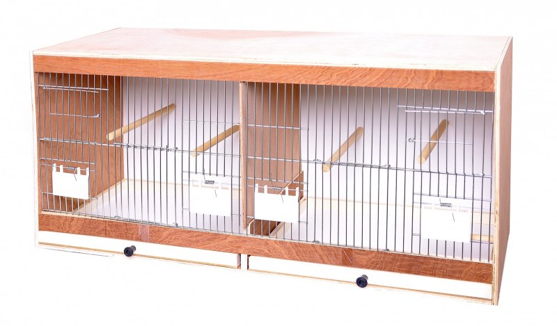 Бенилюкс клетка деревянная Wooden rearing Cage для птиц, 60*30*40 см,