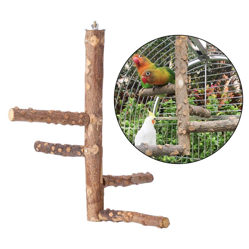 Игрушка natural для птиц "жердочка из кофейного дерева большая", d30-40*300мм