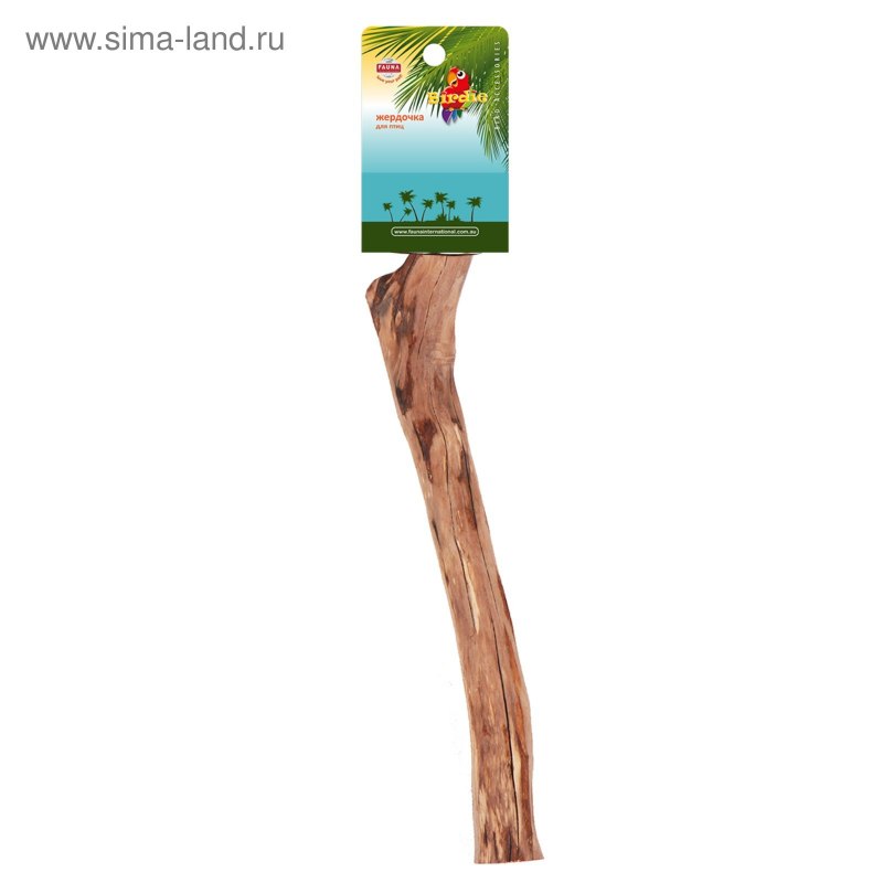 Жердочка fauna International для птиц 20х1,8-2,3см с песочное покрытие