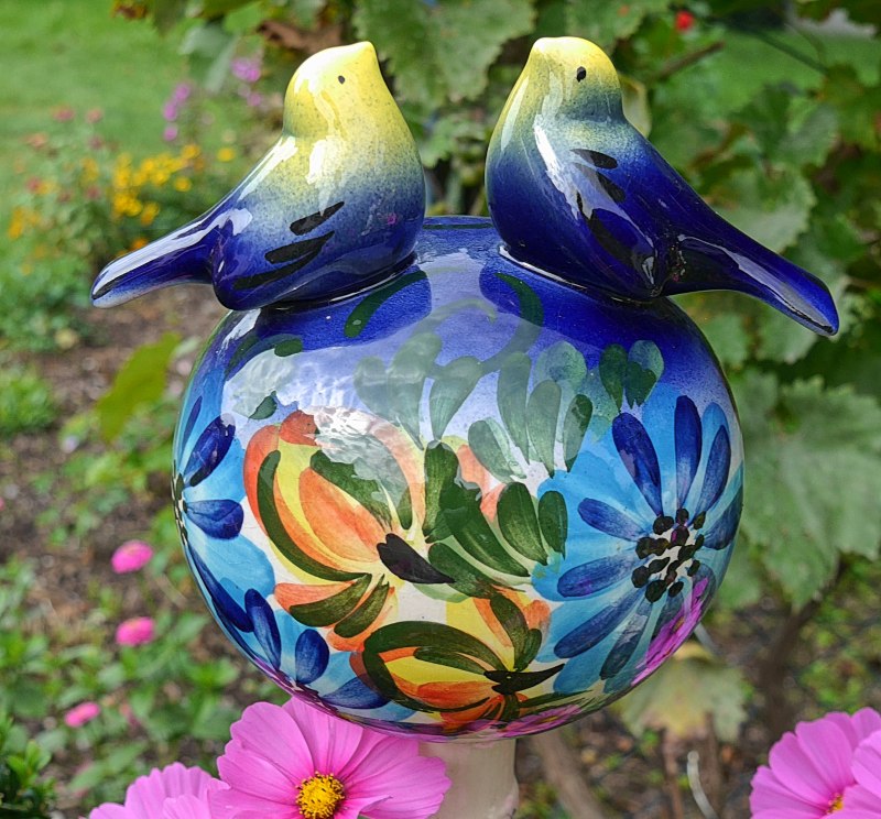 Глиняные птицы для сада