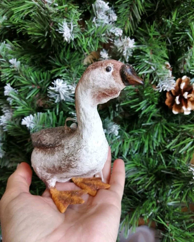 Новогодняя игрушка Аист