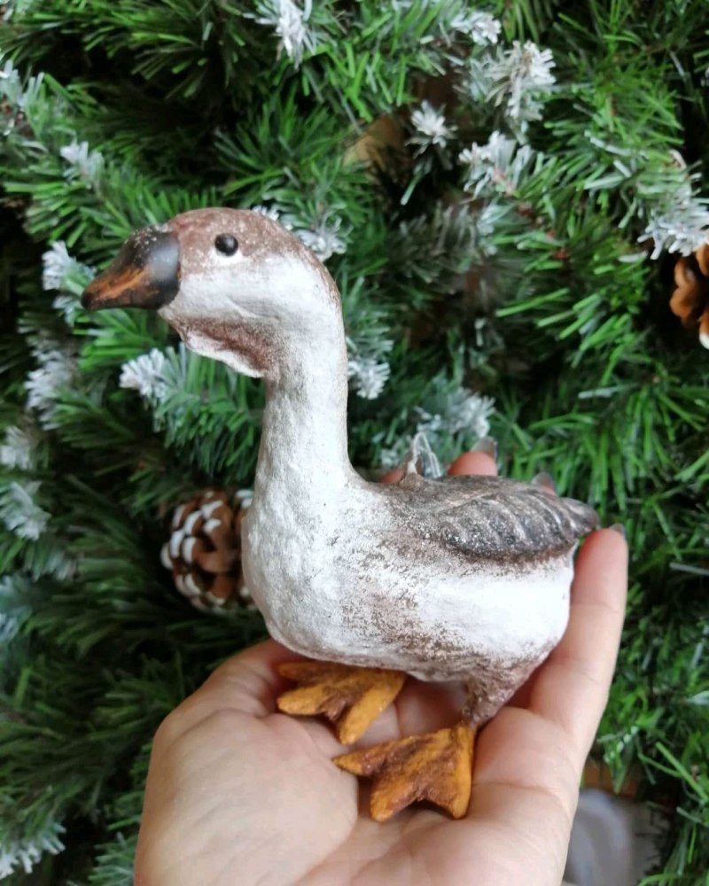 Елочная игрушка Гусь