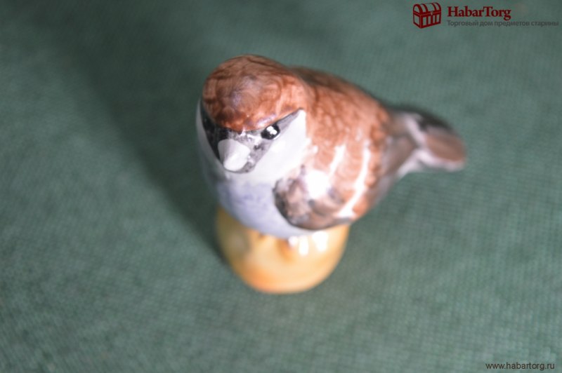 Фигурка воробья СССР