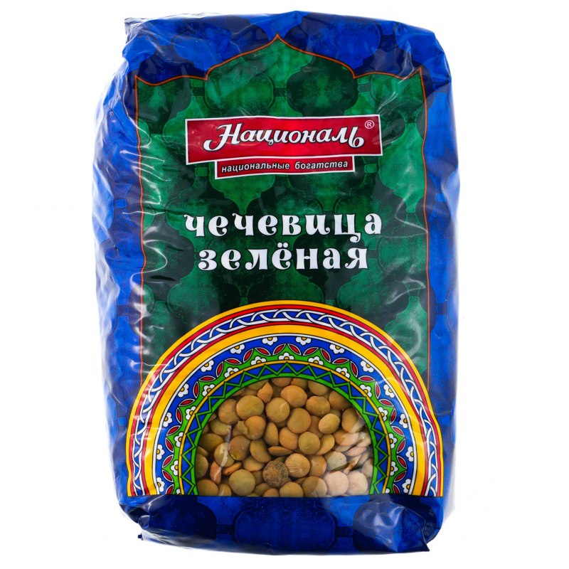 Чечевица зеленая тарелочная