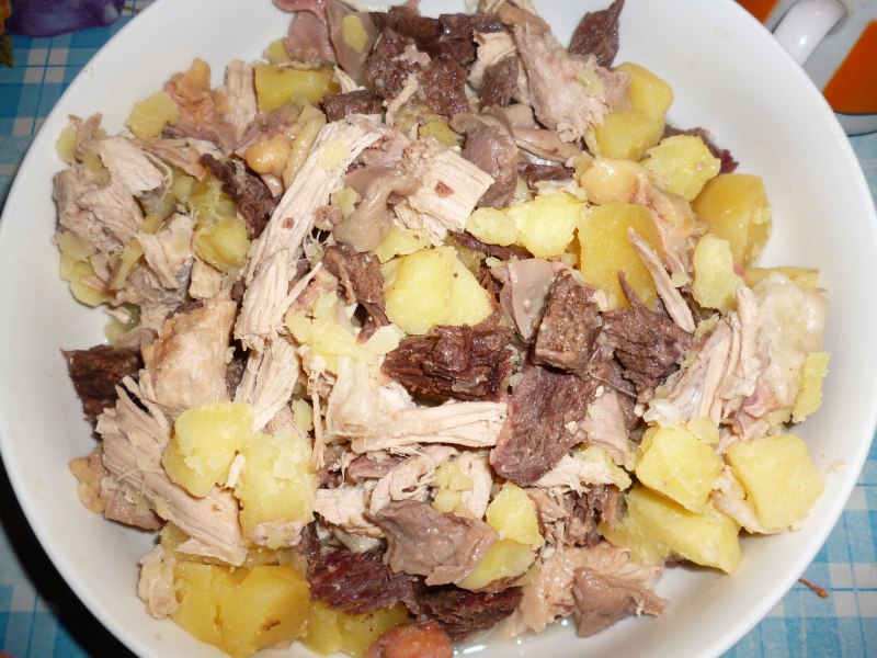 Бешбармак с уткой