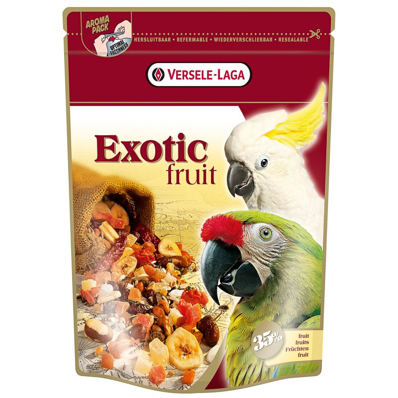 Versele-Laga лакомство exotic Fruit для крупных попугаев с фруктами 600 г