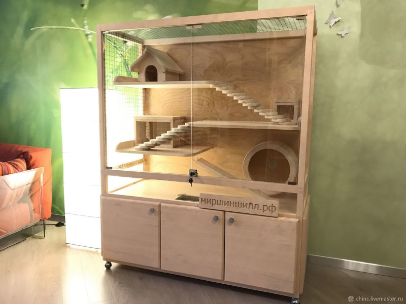 Витрина для шиншиллы 164х70х40