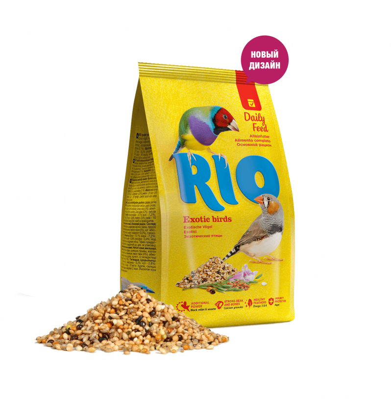 Корм для средних попугаев основной Rio, 500 г
