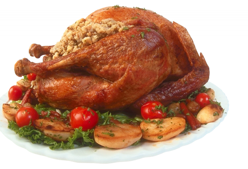 Курица на тарелке
