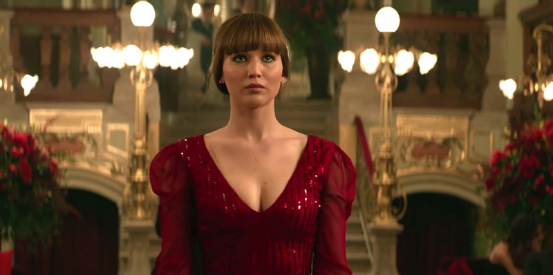 Jennifer Lawrence красный Воробей