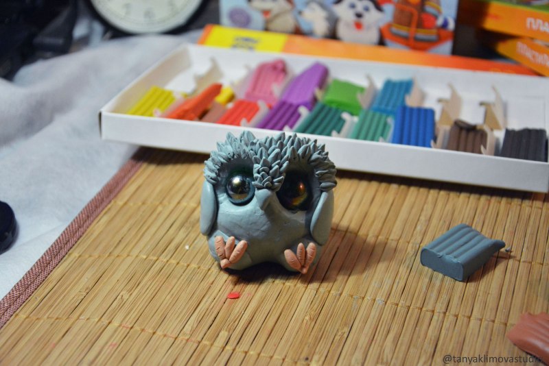 Совенок из пластилина