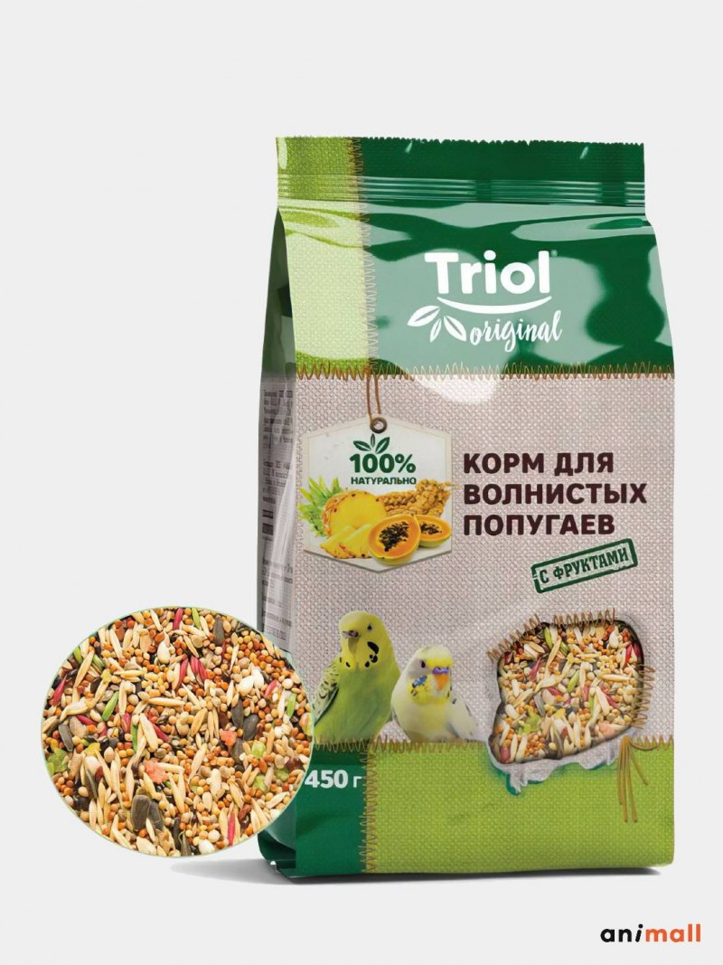 Корм для волнистых попугаев Триол