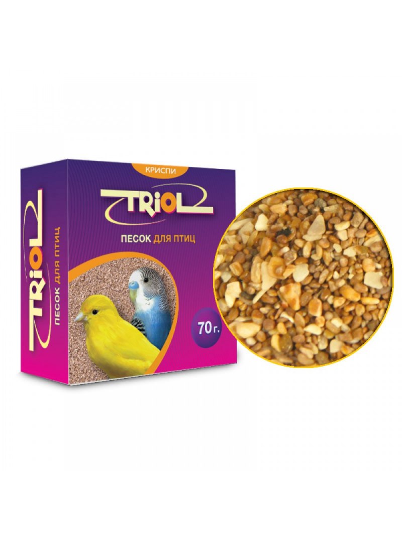 Песок Криспи для птиц Триол.70г