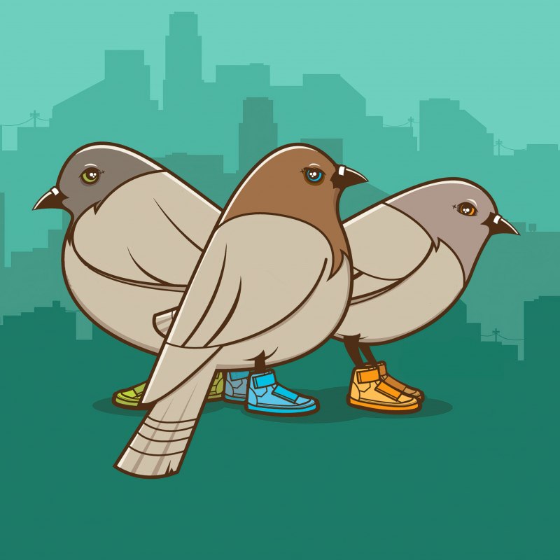 Голубь рисунок