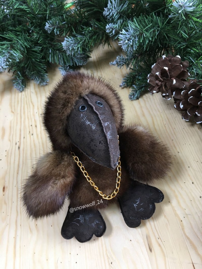 Игрушки из меха норки