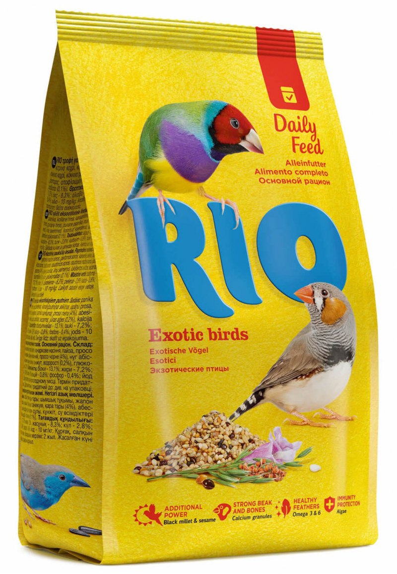 Rio корм Daily Feed для экзотических птиц