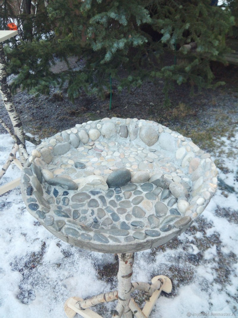 Купальня для птиц в саду