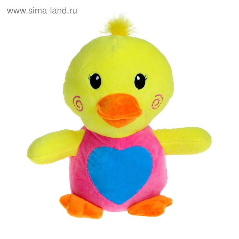 Мягкая игрушка утенок желтый