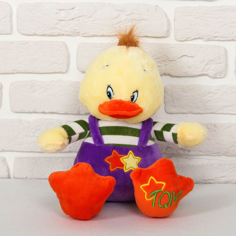 Утка игрушка мягкая