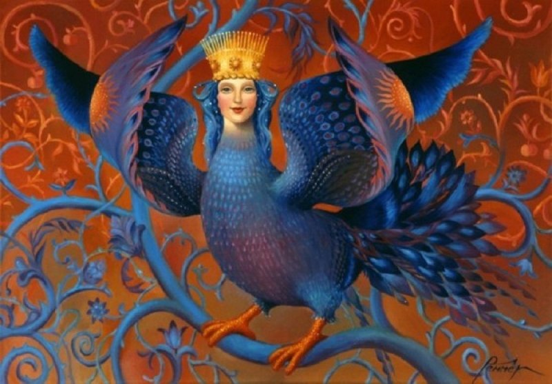 Керамика птица Гамаюн