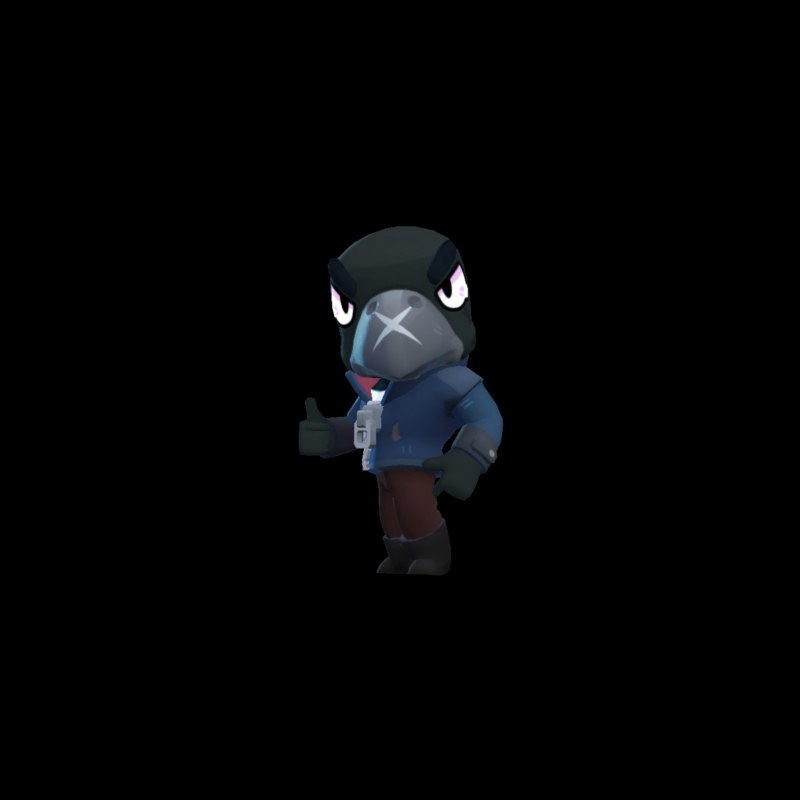 Белый ворон из Brawl Stars