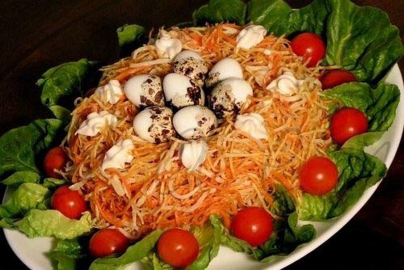 Гнездо глухаря с говядиной