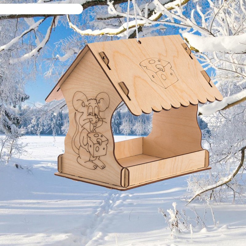 Кормушка для птиц сборная 19*15,5*12см Blumen haus/24