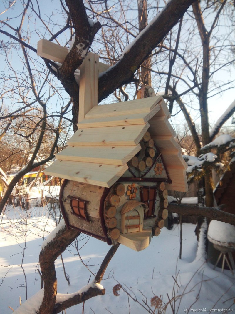 Кормушка для птиц домик