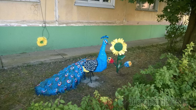 Пт ца из бросового материала