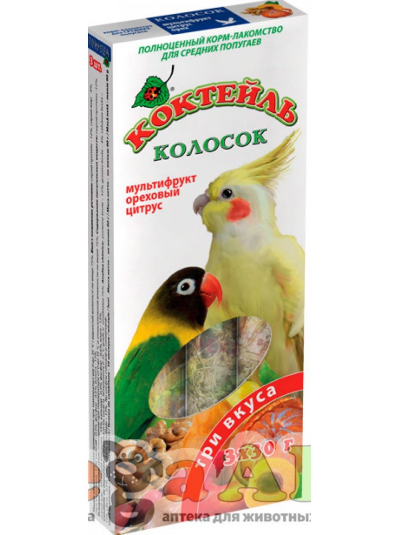 Вкусняшка для попугаев колосок